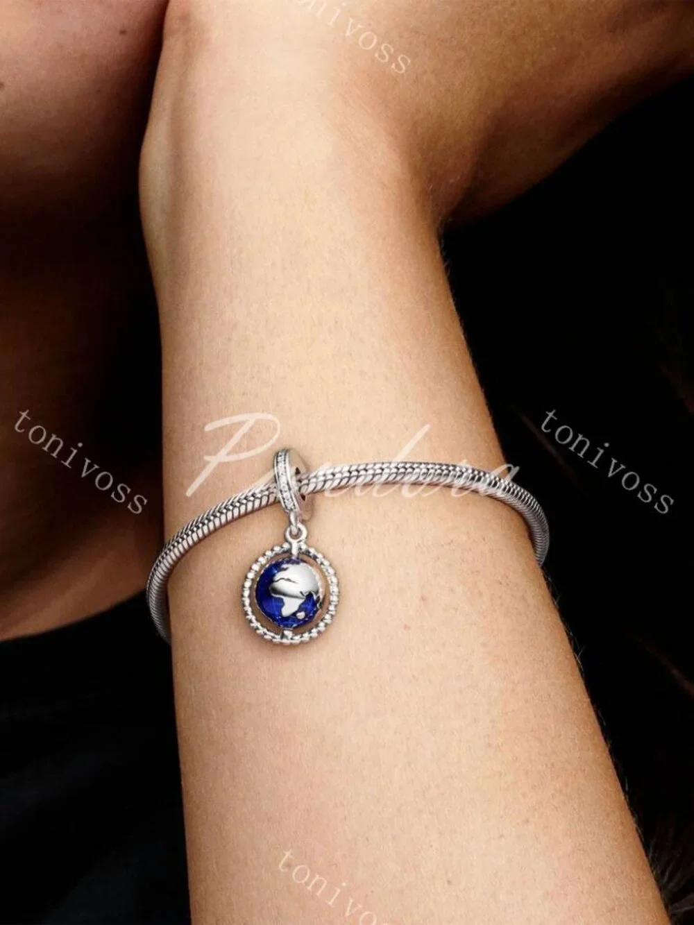 Pandora Spinning Globe Dangle Charm